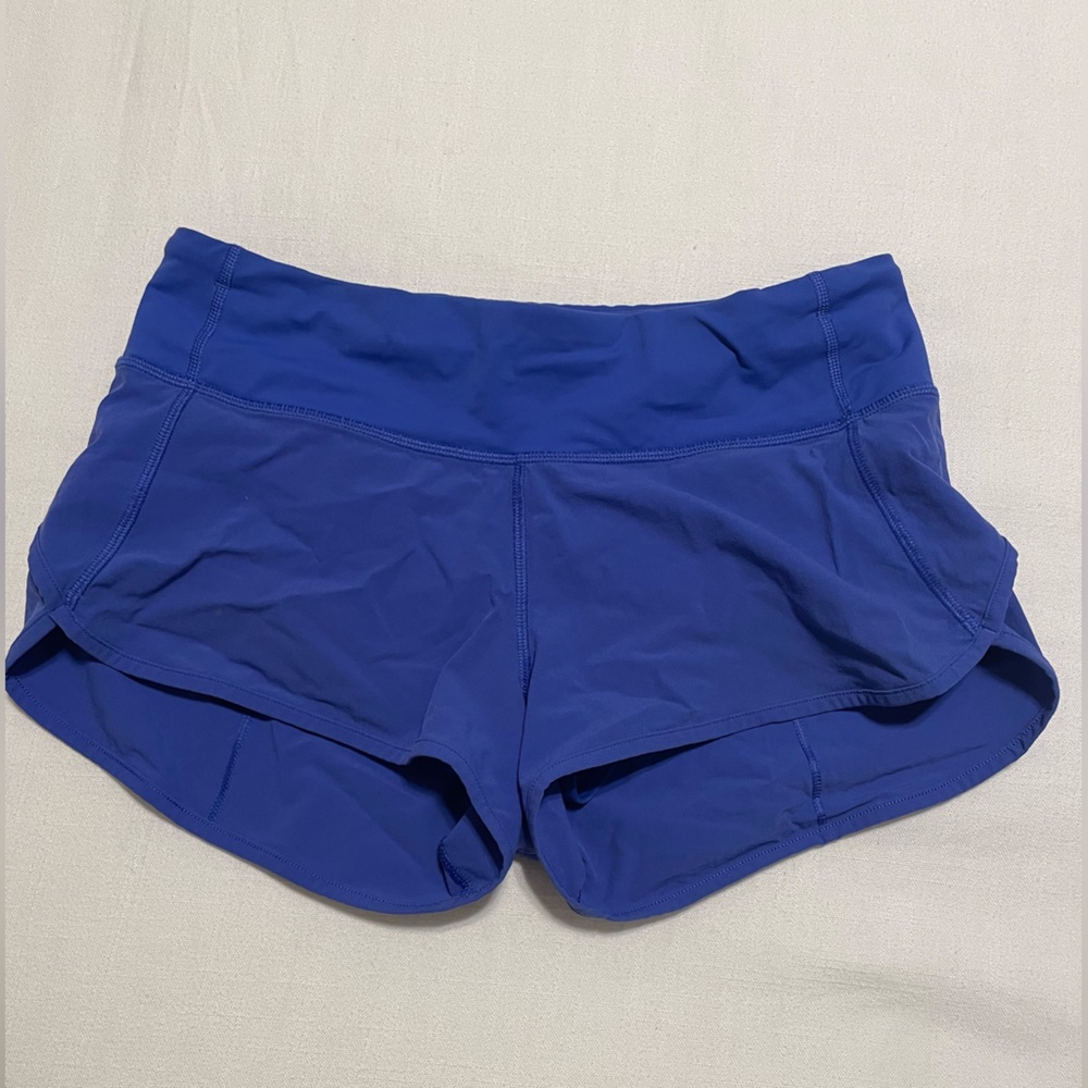 Blue Lululemon shorts